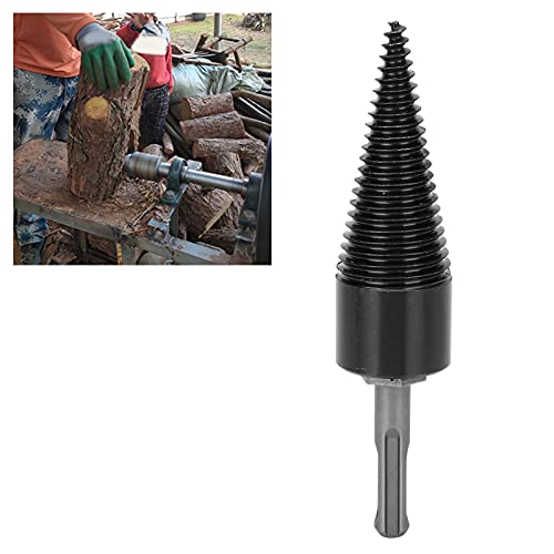 Holzspalter-Bohrer, 32-mm-Kegelbohrer, Brennholzspalter-Bohrer mit 10 Mm / 0,4 Zoll Rundgriff für Holzspalter und… – Bild 3