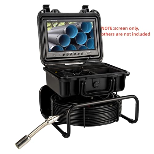 JQKJCAM Sewer Camera Replacement Ultra High Definition 9inch Display Screen w/16GB DVR Video Rcording,Drain Pipe Borescope Accessory,Monitor of Pipe Inspection Camera SP09A SP09F 9600F WP90F - Thumbnail 5