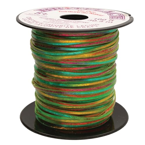 Pepperell RBS5013 Lace Green Tie Dye Rexlace Plastic Lacing, 0.0938