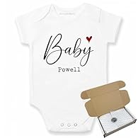 SPECIAL ANNOUNCEMENT: Bodysuit features a personalized message making it the perfect gift for announcing a new baby's arrival or as a cute outfit for newborn photos. SWEET DESIGN: Digitally printed with a custom name and message deliver the news in a...
