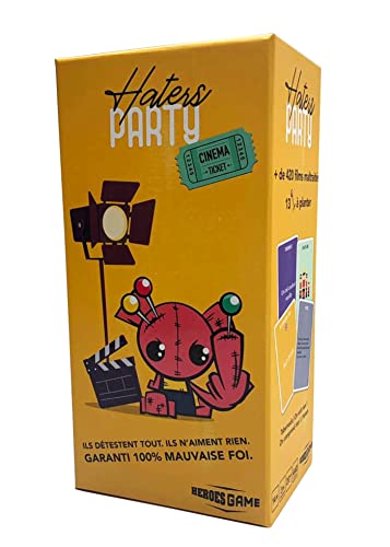 Haters party - Jeu de société - Jeu d'ambiance: Un jeu de société décalé pour tous les amoureux du cinéma ou du mauvais esprit !