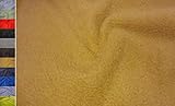 StoffBook BEIGE LAMMFELL STOFF KUNSTFELL PLÜSCHSTOFF STOFFE, B877