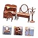 FUNOMOCYA 1 Set Mini House Miniature Furniture for Includes Dresser Chair and Desk for Dollhouses and Play Scenes Smooth and Charming Design