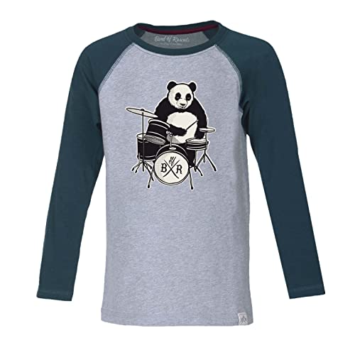 Band of Rascals Kinder Langarmshirt Panda aus Bio-Baumwolle, Dark-Petrol, Gr: 164 Cover