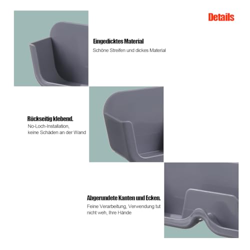 Brillenhalter Wand Brillenaufbewahrung,Brillenhalter ohne bohren,Sonnenbrillen Aufbewahrung Organizer Wandmontage zum Aufhängen der Brille Sonnenbrillen für Schlafzimmer, Badezimmer, Wohnzimmer