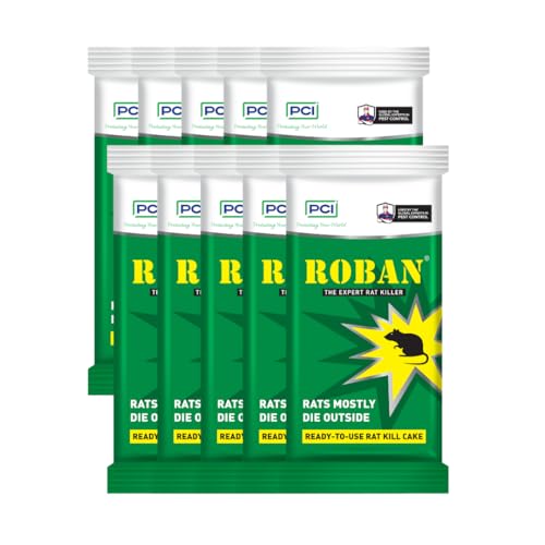 Image of PCI Pest Control Pvt Ltd Roban Cake 100gm | Kills Rats Outdoors in One Feed | Effective Against All Types of Rats (10)