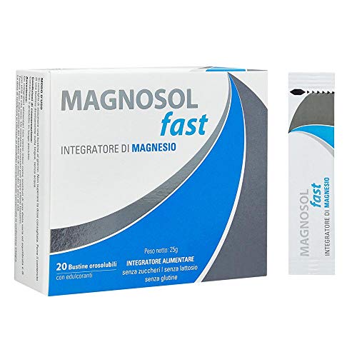 Meda Pharma Magnosol Fast - Integratore Alimentare, 20 bustine orosolubili