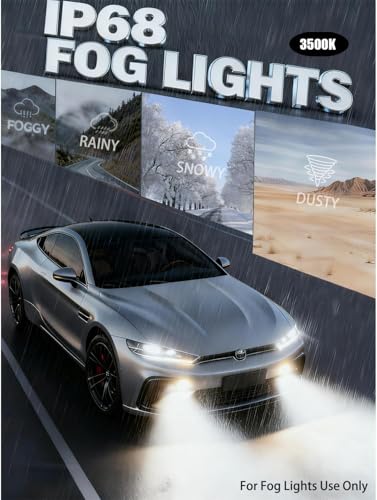 Termitor Latest H4/9003/HB2 Bulbs Hi/Low Beam, 50,000LM Brightness, 6500K Cool White, 1:1 Halogen Size Automotive Replacement H4 9003 HID Fog Lights, Plug-N-Play, IP68 Waterproof, Pack of 2