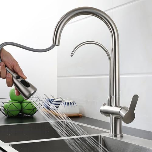 Robinet de cuisine 3 voies idéal pour cuisiner avec une eau pure et saine