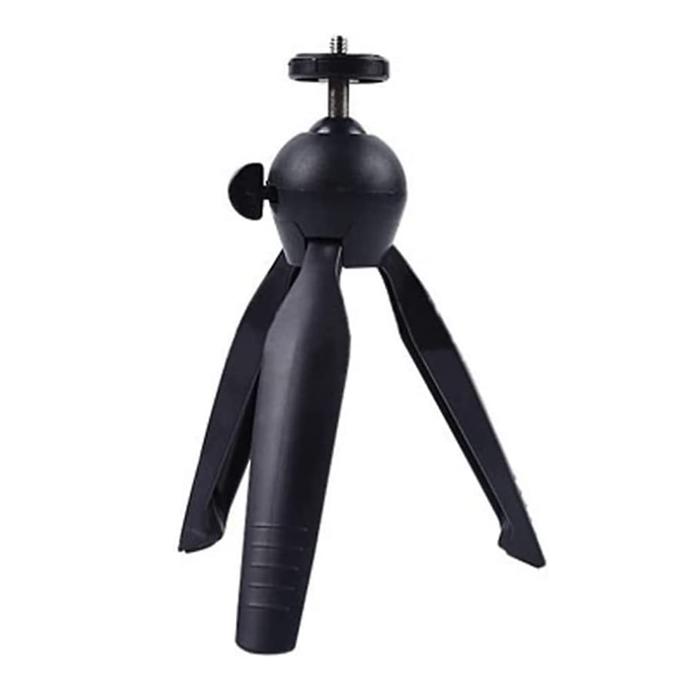 Mini Tripod Table Top Stand with 360° Adjustable Ballhead for mini Projector/Smartphones/Compact DLSR/Webcam Camera Holder Small Phone Tripod Mount