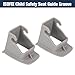 JHKLS ISOFIX Interface Belt Latch Guide, 2 Pcs Car Seat ISOFIX Interface Buckle Fixed Guide Groove Car Seat Bracket Connector, Grey