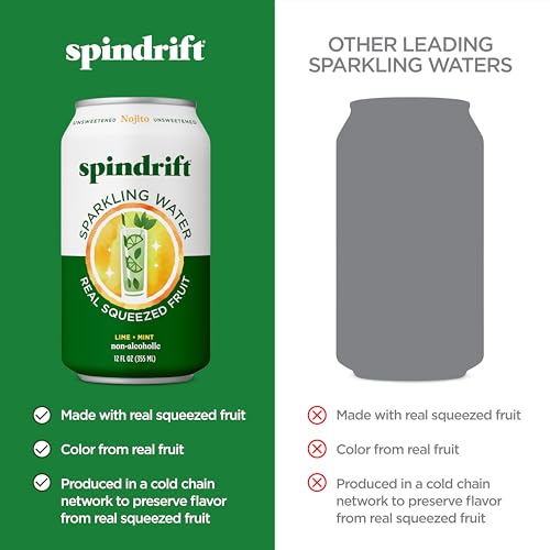 Image of Spindrift, Sparkling Water, Nojito, 12 oz, (pack of 8)