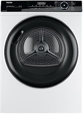 Haier I-Pro Series 3 HD90-A3939-IB- Secadora con Bomba de Calor de 9KG, Función Vapor I-Refresh, Función Antiarrugas,Depósito de Agua, Inicio Diferido, Motor Inverter, I-Time, 15 programas