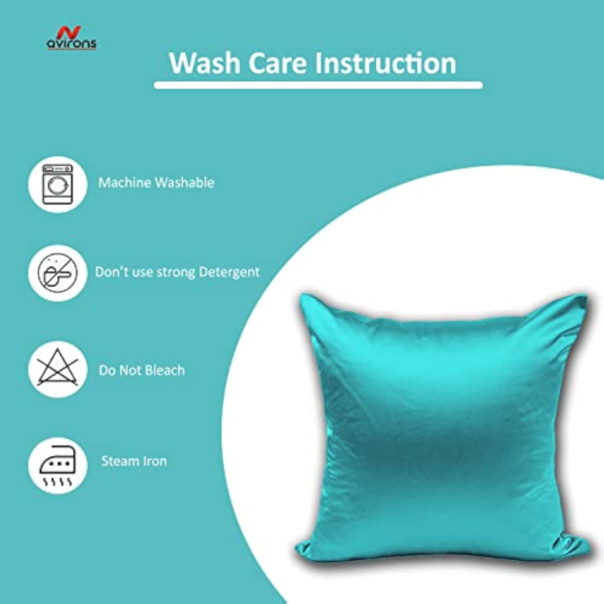 Satin Silk Cushion Covers Set of 2