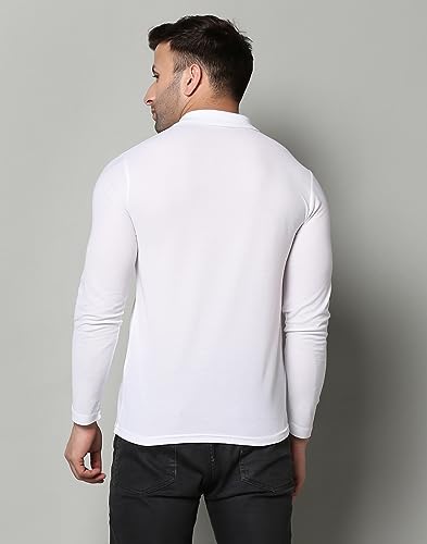 Image of INKKR Full Sleeve Men's Solid Polo Neck T-Shirt Combo