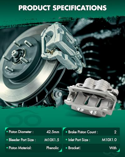 Image of SCITOO Front Brake Calipers With Bracket 18B4929 18B4928 Compatible For Ford For Mustang 2005-2010