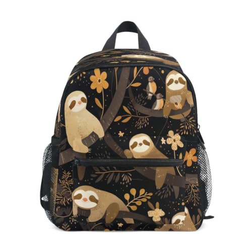 Sac à dos enfant paresseux bruns ergonomique pour éviter le mal de dos en maternelle