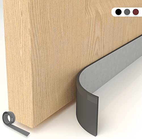 Boudin De Porte 90cm en Eva : Anti Froid Bas de Porte Unilatéral avec Joint Auto-Adhésif, Protection Contre Les Courants d’air et Le Bruit ,Weather Stripping Door Seal Strip… Cover