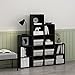 Furinno PASIR Book Shelf, 5-Tier Modern Bookshelf, Open Shelves Bookcase 9 x 12 x 52, for Living Room, Bedroom, Home Office, Blackwood
