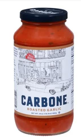Carbone Roasted Garlic Pasta Sauce, Non-GMO, 24 Oz (Pack of 6)
