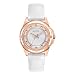 Bulova Women's 98P119 Stainless Steel Diamond-Accented Quartz Watch with Leather Band