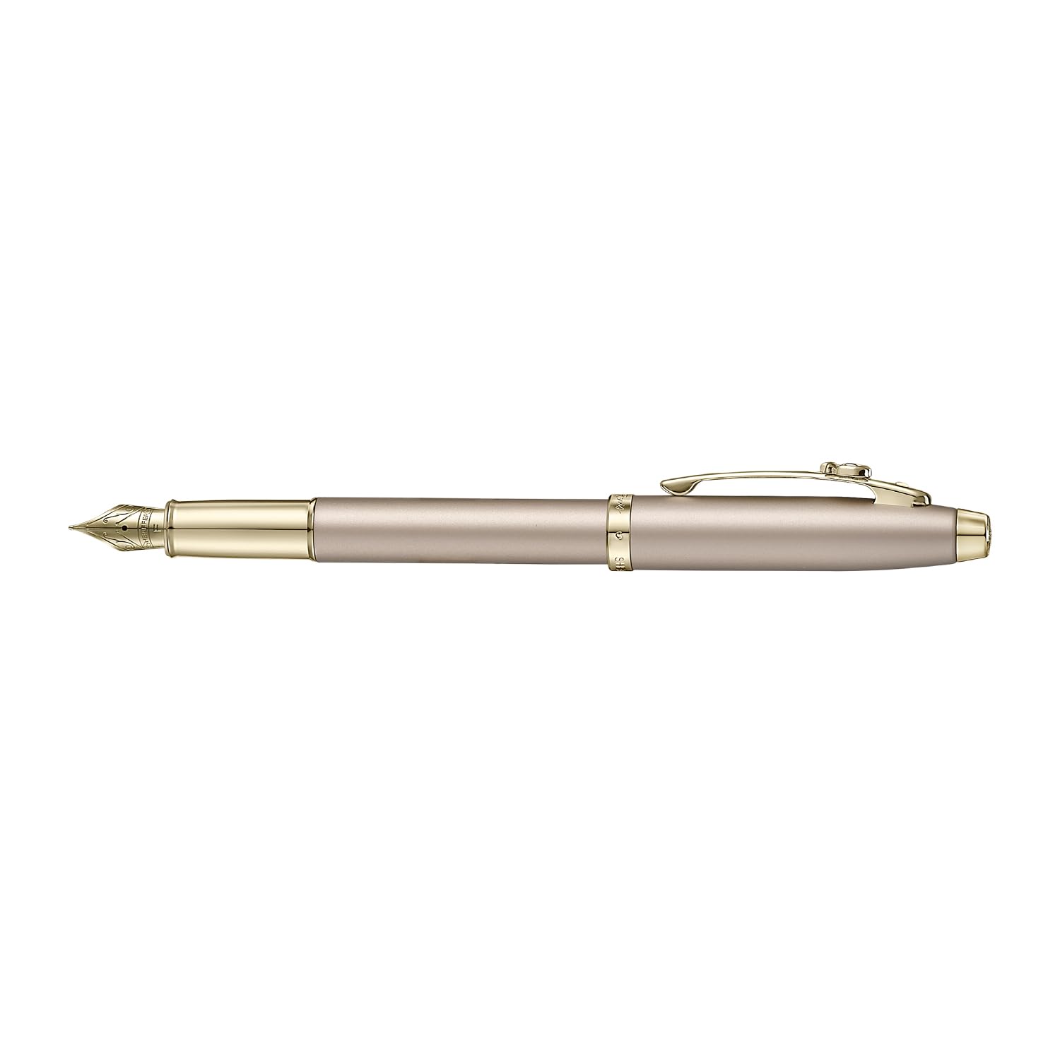 Sheaffer 100 Emily in Paris 9377 Collection, Champagne Gold Pen with PVD Gold Trims, Bow-Shaped Clip. (Fountain, Fine) - Image 2
