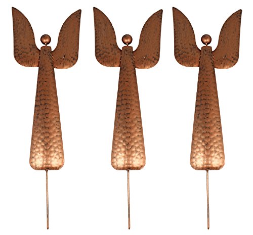 colourliving Gartenstecker 3er Set Weihnachtsengel Engel aus Metall...