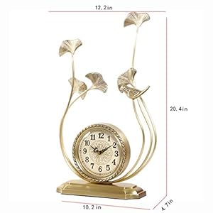 Desk clock pure copper table clock bedside pendulum clock living room mechanical desk clock bedroom desktop clock creative  urban country home decor