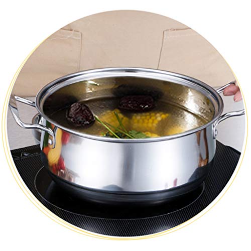 3pcs Stainless Steel Cookware Set Flat Bottom Frying Pan Soup Pot Milk Pot Kit - 1# – Image 5