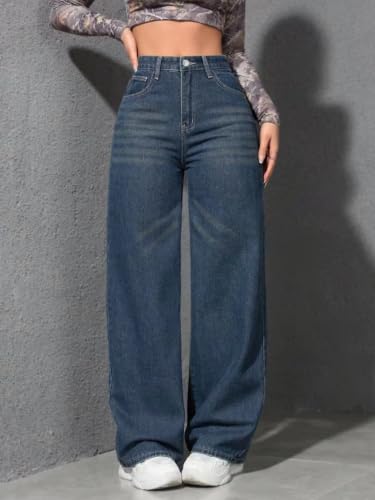 Image of Nifty Women's Denim Stretchable Baggy Fit Jeans || Available in Multiple Shades