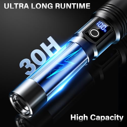 AKNEAR Rechargeable LED Flashlight High Lumen Super Bright Portable(2 Pack) - Image 4