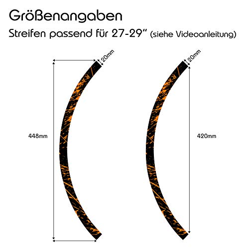 Finest Folia Set di 16 adesivi per cerchioni da