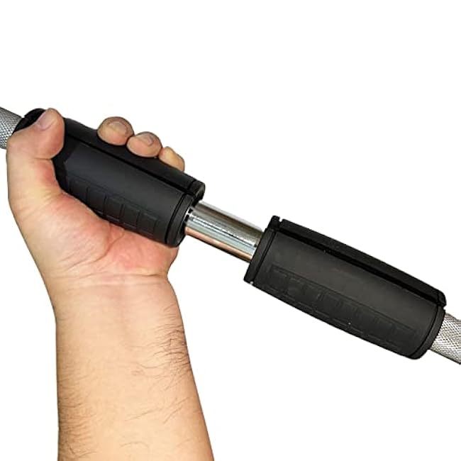 Weight Bar Grips Fit Standard Barbell, Dumbell Handles, Thick Bar Training Adapter For WeightLifting & Cable Attachments Fitness Training Rope Grips For Body Arm Forearm Builder Strength