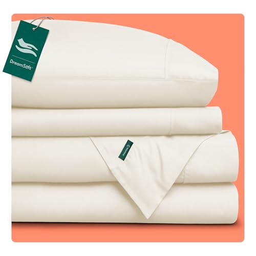 Consejos para Comprar Suburbia Sabanas Top 10. 47 Dreamlab Juego de Sábanas Premier 1800 Collection. Sábanas de Microfibra de Lujo de Doble Cepillado (Marfil, Queen)