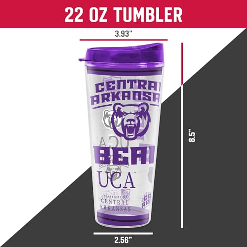 Image of Rico Industries NCAA College Double Wall Mayhem 16oz Or 20oz Tritan Tumbler W Lid