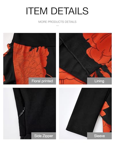 Image of BTFBM Womens Floral Maxi Dress Fall 2025 Casual Crewneck Long Sleeve Ruffle Flowy Cocktail Wedding Guest Dresses