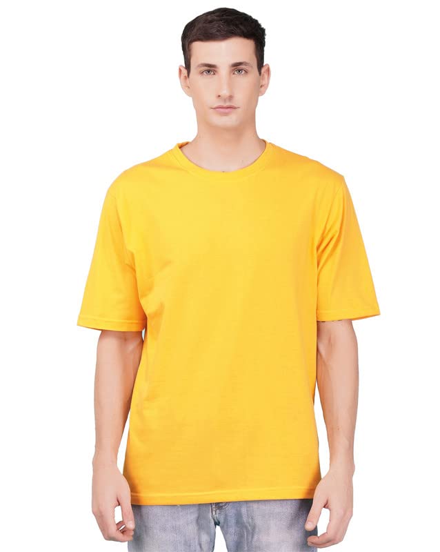 Image of Nusyl Men Solid Oversized t-Shirt - NUMCOTSH0001