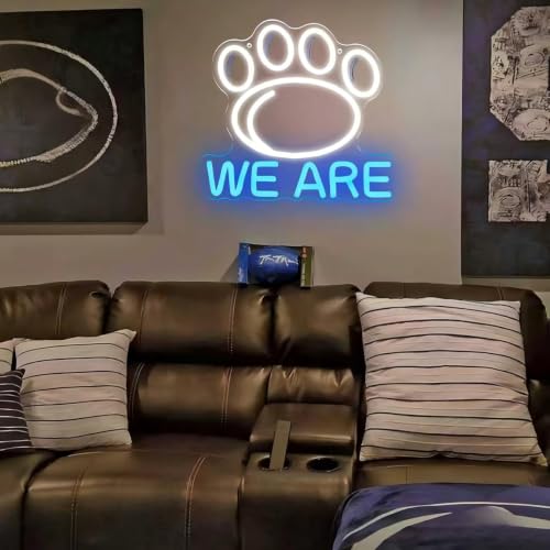 Image of Pen Neon Sign State Sports Wall Decor for Man Cave Decor