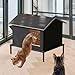 Baoblaze Outdoor Cat House House, Oxford Cloth, Windproof, Warm, Waterproof Stray Cat Shelter Shelter for Winter, Garden