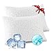 WGAKCED Cooling Pillows for Sleeping 2 Pack, Adjustable Shredded Memory Foam Pillows Queen Size Set of 2, Firm Bed Pillows for Side Back Stomach Hot Sleepers, Cold Pillow with Removable Washable Cover