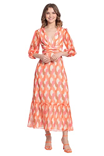 Image of Donna Morgan Women's V-Neck Empire Waistband Maxi