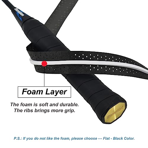 Senston New Racket Grip Anti Slip Perforated Super Absorbent Tennis Overgrip Badminton Overgrip Pickleball Overgrip