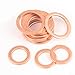 280PCS M5-M20 Purple Copper Gasket Set, Heat Resistant Sealing Washers, Copper Flat Washers for Industrial Automotive Oil Seal Applications
