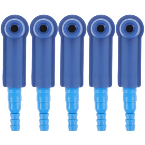 LIFKOME 5Pcs Brake Fluid Exchange Connectors Durable Oil Bleeder Tool for Easy Brake Fluid Replacement High Strength Pump Oil Bleeder Connectors Compatible with Various Vehicle Models