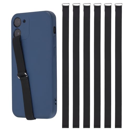 Sangle de support de téléphone universelle en silicone souple et antidérapant - Lot de 6