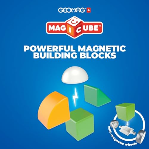 Image of Geomag Magicube Magnetic Blocks for Toddlers Ages 1-5 | Swiss-Made STEM Building Toy Sets | Multiple (MAGICUBE 32PCS)