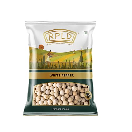 RPLD Premium Whole White Pepper (Safed Mirch) 200 g | Fresh, Aromatic & Handpicked Peppercorns