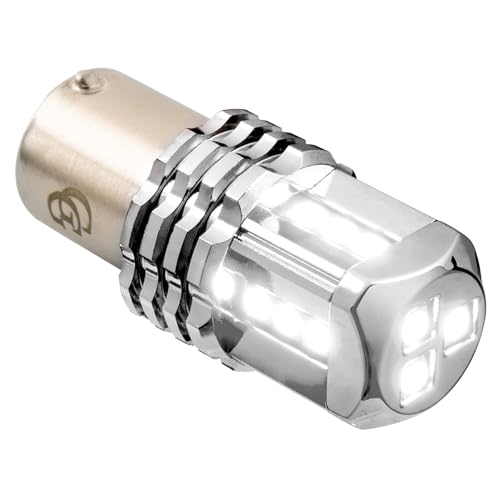 GG Grand General 70748 1157 White 15 SMD LED Tower LED Bulb, 12V, Single Pack