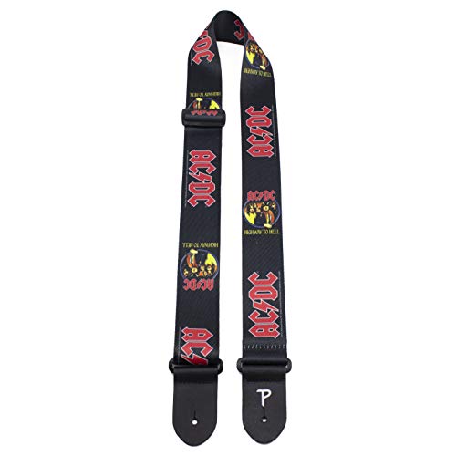 P Perri’s Leathers Ltd. LPCP-8014 ACDC 2″ Polyester Guitar Strap - Les Beatles, Paul McCartney, John Lennon, RIngo Starr, George Harrison P Perri's Leathers Ltd. LPCP-8014 ACDC 2" Polyester Guitar Strap – Image 8