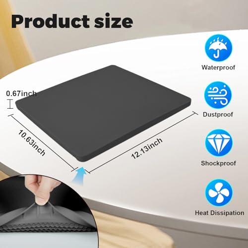 Zeroffi Starlink Mini Protective Cover Case, Starlink Mini Accessories Silicone Protective Case for Starlink Mini Dish Black by Zeroffi - Used condition - Image 4